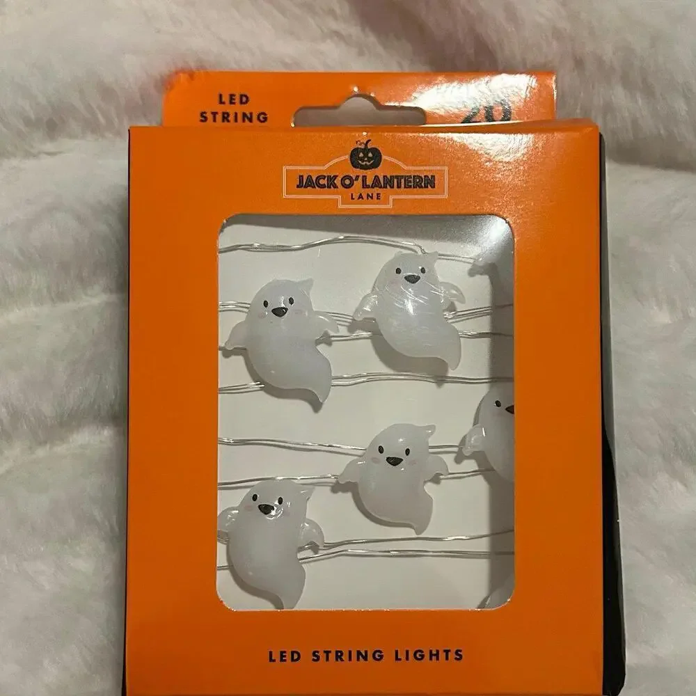 Halloween LEDghost string lights 20 on set